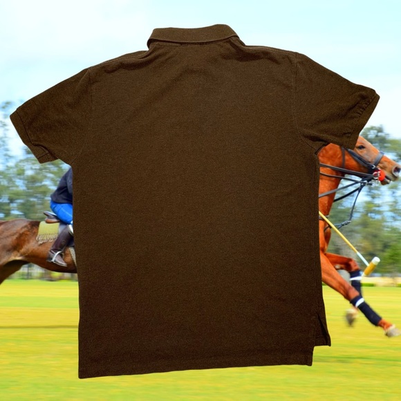 Rare Vintage 90s POLO Brown Shirt Size Large - Picture 3 of 3